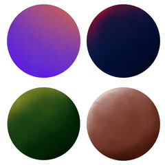 Colorful label paper circle Circle label for adding a topic.