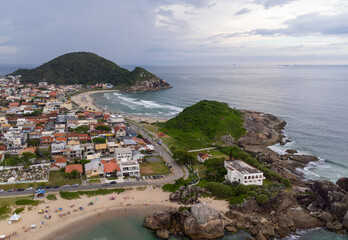 Aerial view of Prainha in São Francisco do Sul, Santa Catarina