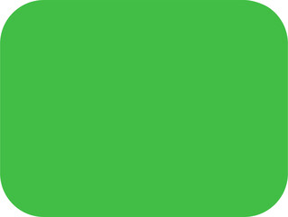 Digital png illustration of green rectangle with rounded corners on transparent background