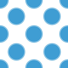 Digital png illustration of rows of blue circles pattern on transparent background