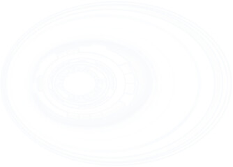 Digital png illustration of white circle scopes scanning with copy space on transparent background