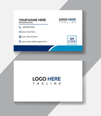 Simple business card design for personal and professional uses. Double sided design. Vector