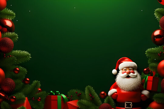 Christmas banner with blank space for text