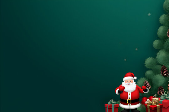 Christmas banner with blank space for text