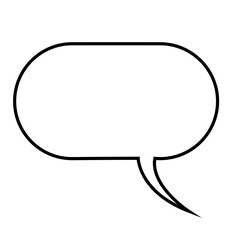 Digital png illustration of white speech bubble with copy space on transparent background