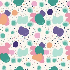 Poster A cute and minimal style seamless pattern background and wallpaper © Benyapa