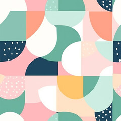 A cute and minimal style seamless pattern background and wallpaper