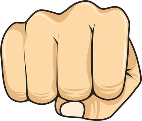 Digital png illustration of fist on transparent background