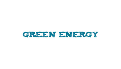 Digital png illustration of green energy text on transparent background