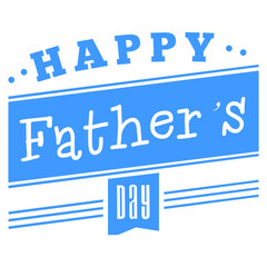 Digital png illustration of happy fathers day text on transparent background