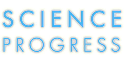 Digital png illustration of science progress text on transparent background
