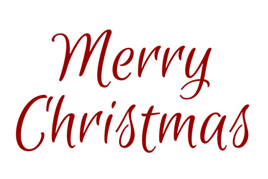 Digital png illustration of merry christmas text on transparent background