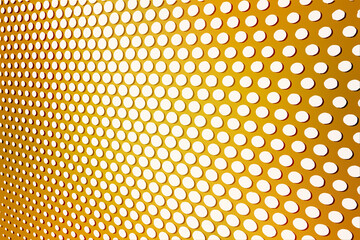 Illustrated golden with polka dotted seamless pattern textures background. 