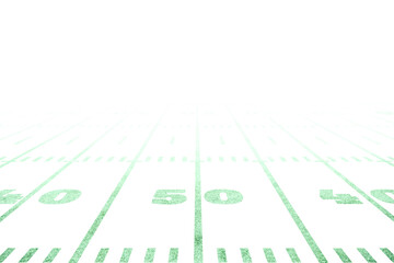 Digital png illustration of markings on american football field on transparent background © vectorfusionart
