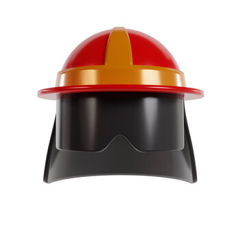 3d render of firefighter element icon