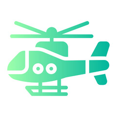 helicopter Gradient icon