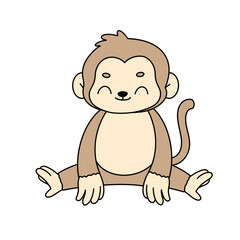 Monkey illusration