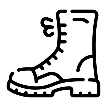 black boot outline clip art preview