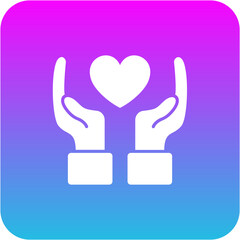 Hand With Heart Icon