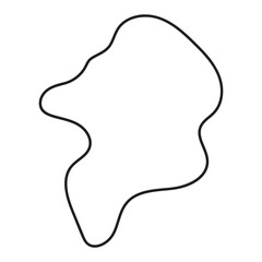 abstract blobs outline for background