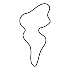 abstract blobs outline for background