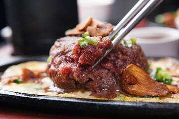 grilled beef steak