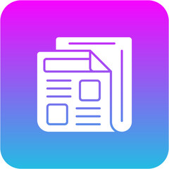 Fototapeta premium News Icon
