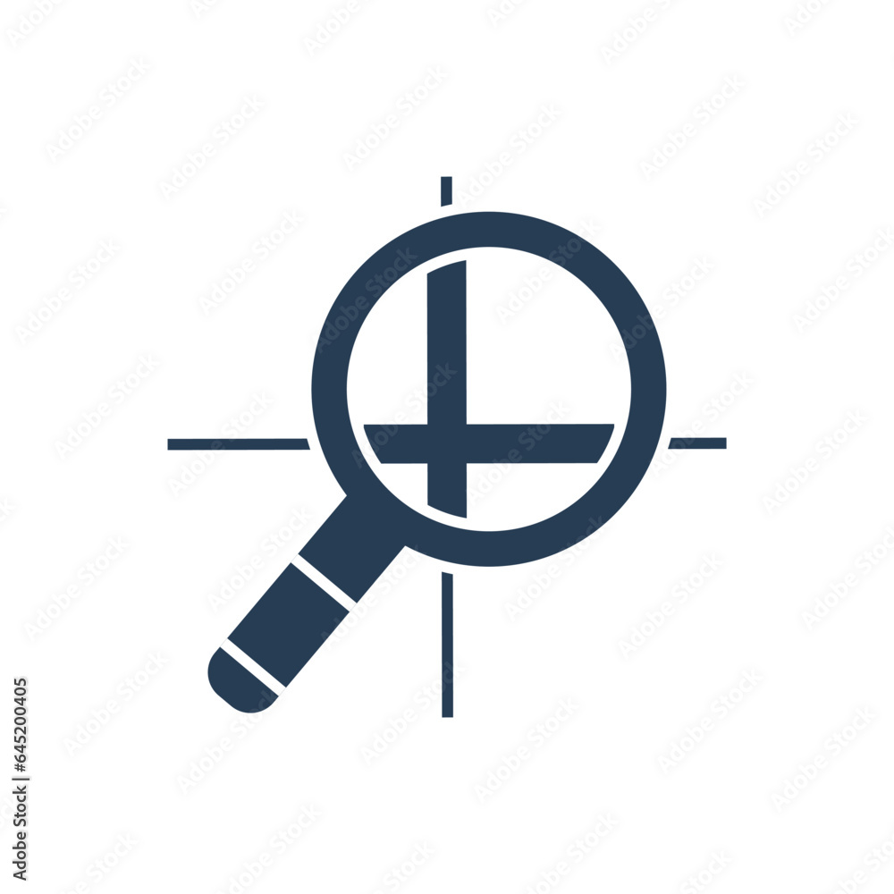 Poster inspector check. conformity. vector linear icon isolated on white background.