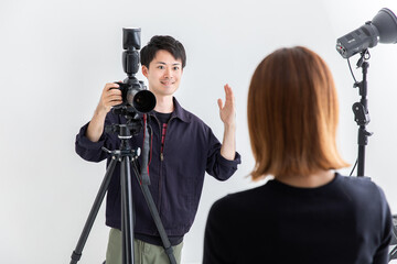 男性カメラマン　male photographer
