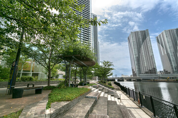 朝潮運河親水公園（東京都中央区晴海３丁目）