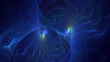 3D manual rendering abstract colorful fractal light background