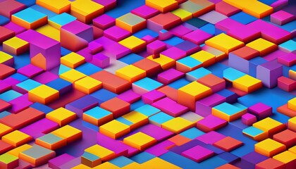 abstract colorful background, abstract image of colorful  cubes and squares, pattern, color, texture, art, design, wallpaper, illustration, square, shape