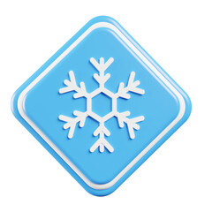 keep freeze sign in 3d render illustration