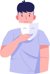 Mental Illness Character Illustration