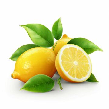 illustration, vector, lime, lemon, orange fruit, juice, fresh fruit generative ai
