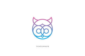 Owl Smart Animals Vector Logo