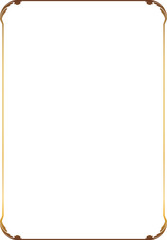 gold frame vector for flyers A4