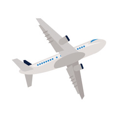 airplane flying travel illustration