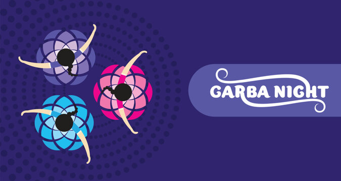 Garba night Celebration poster
