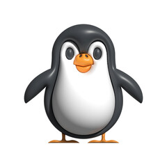3d penguin cartoon. PNG transparent penguin cartoon
