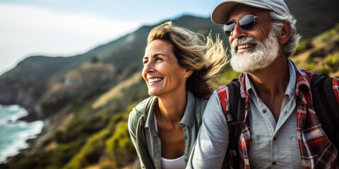 Nature's Nostalgia: Senior Duo's Scenic Adventure on Pacific Coast