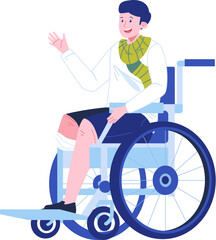 Disabilities Character Illustration