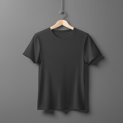 Black t-shirt blank Mockup clothing. Urban Chic T-Shirt Showcase.