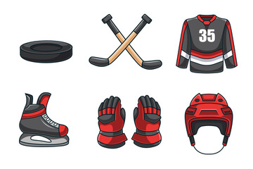 Set Collection of Hockey Element Design
