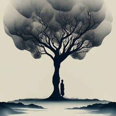 tree on the hill