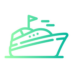 navy Line Gradient Icon