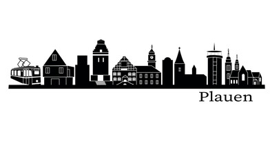 Plauen Germany city skyline