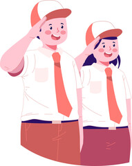 Independence Character Illustration