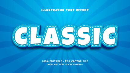 Classic 3D Text Effect - Colorful 3D Text Effect