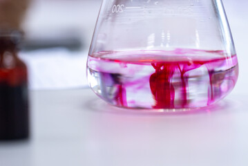 pH testing in food and Encapsulation Experiment example in the laboratory